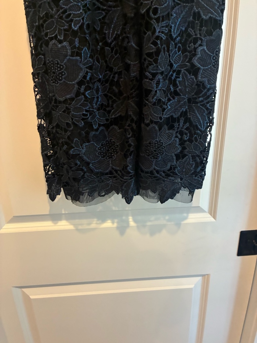 Cache Black Floral Lace Mini Dress - Picture 2 of 8